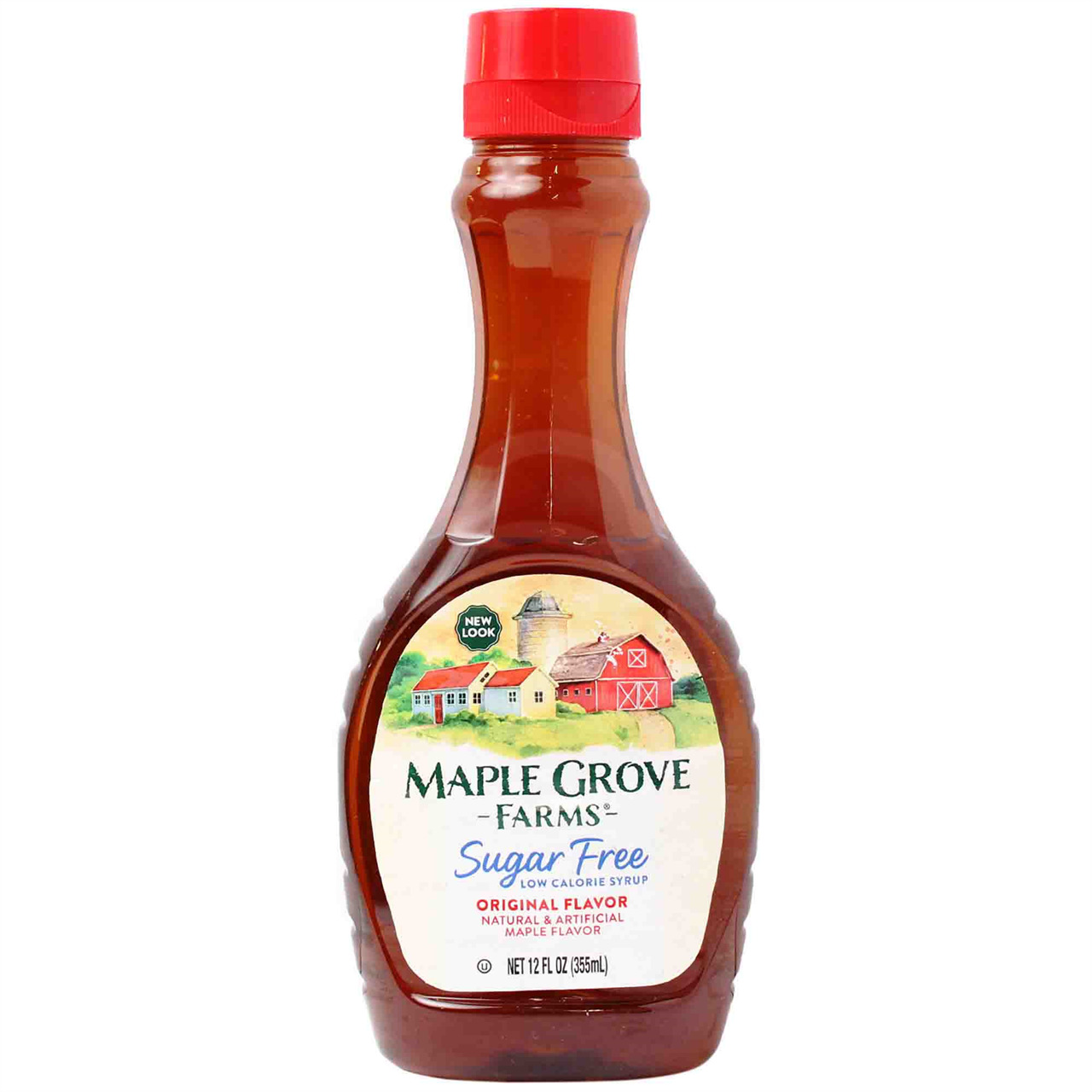 Maple Grove Farms Syrup, Maple Flavor, Sugar Free, 12 Fl Oz
