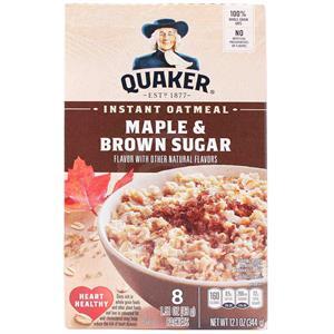 Quaker Instant Oatmeal Maple & Brown Sugar, 8 Ct