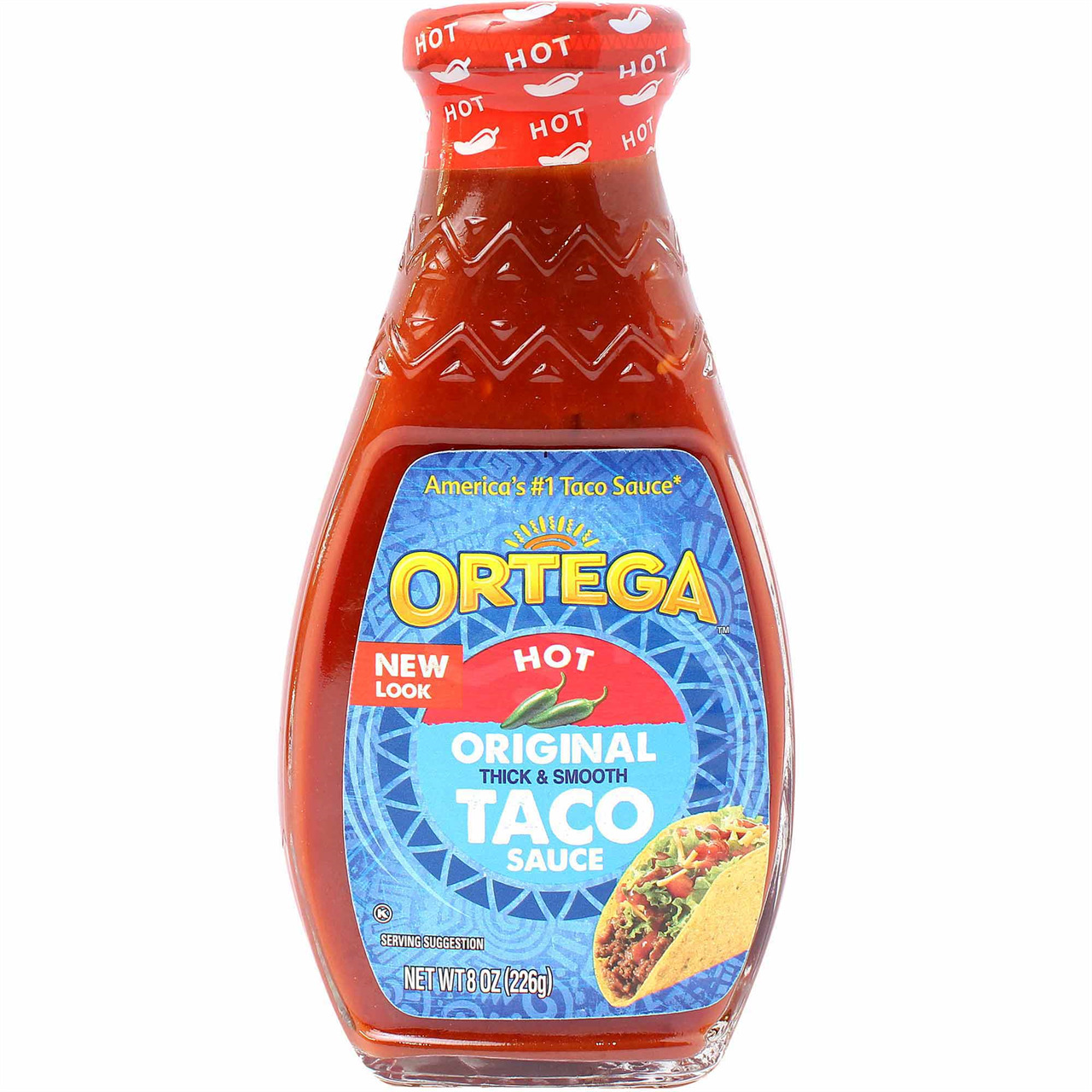 Ortega Taco Sauce, Hot, 8 Oz