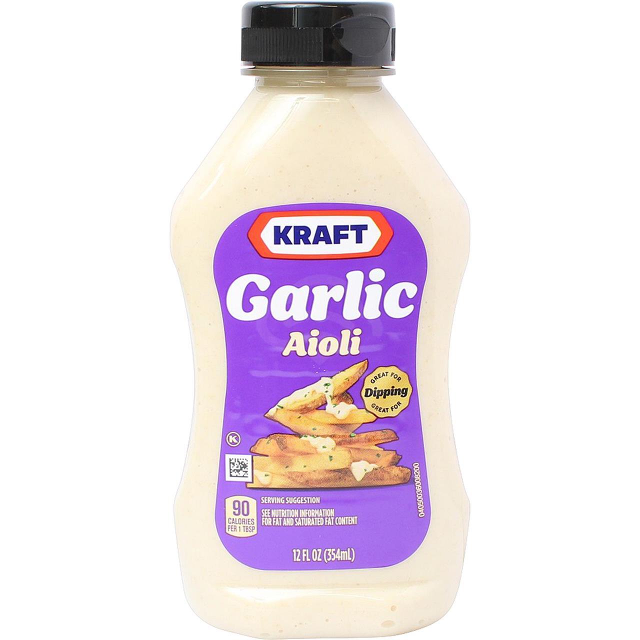 Kraft Garlic Aioli Mayo, 12 Oz