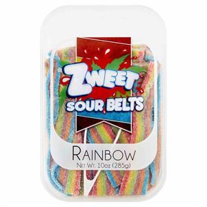 Zweet Sour Belts Rainbow, 10 Oz
