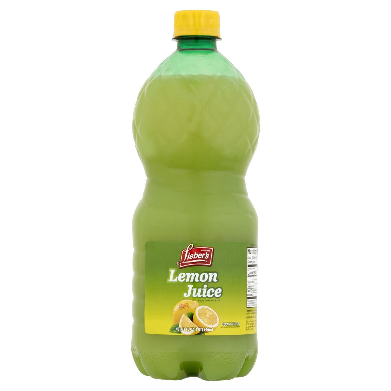 Lieber's Lemon Juice, 32 Oz