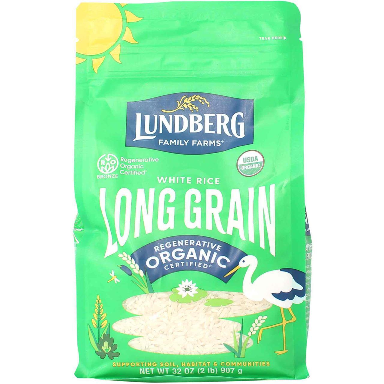 Lundberg Organic White Rice, Long Grain, 32 Oz