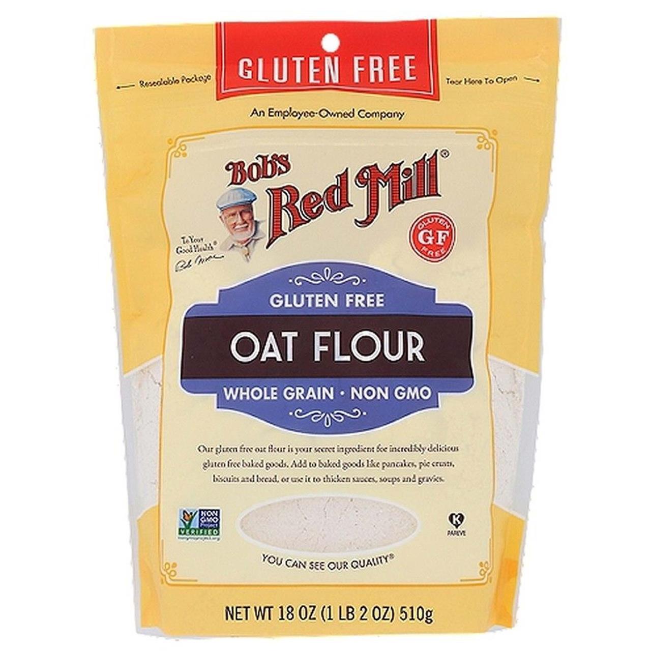 Bob's Red Mill Oat Flour Whole Grain Non Gmo Gf, 18 Oz
