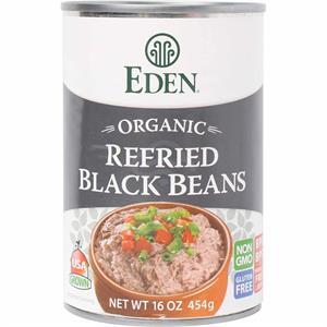 Eden Refried Black Bean Organic, 15 Oz