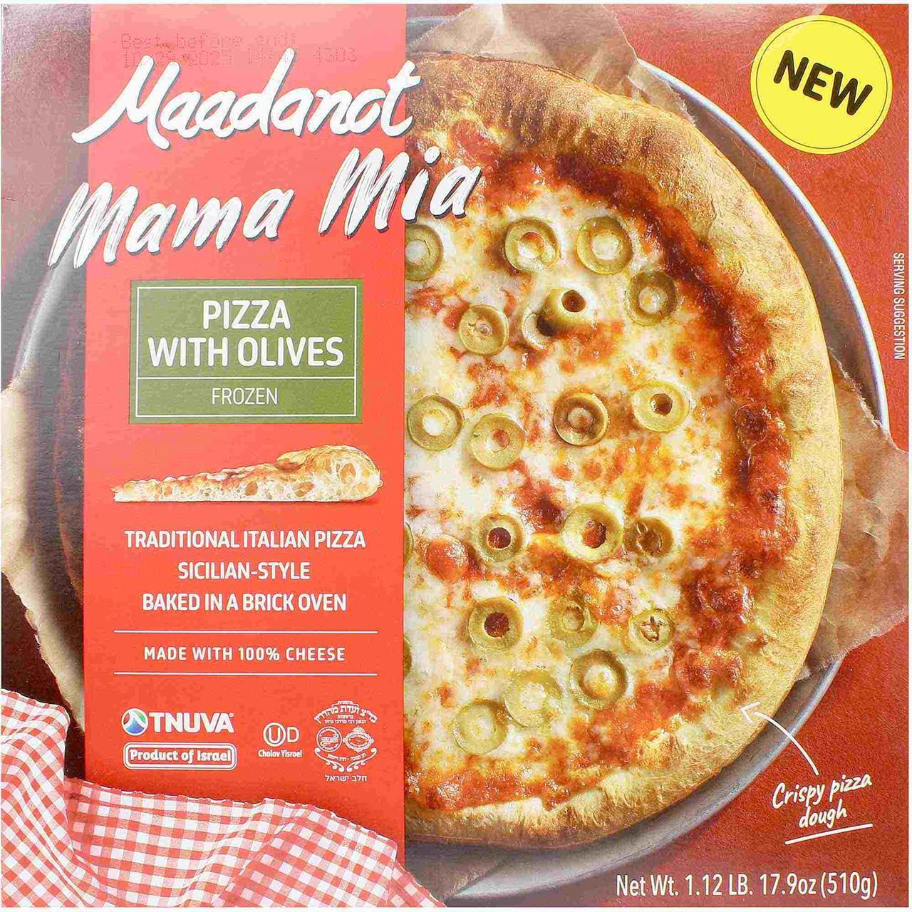 Maadanot Mama Mia Pizza With Olives, 17.9 Oz | SeasonsKosher.com