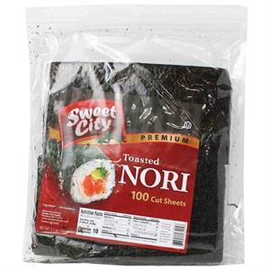 Sweet City Nori Sheets 100 Half Cut, 100 Ct