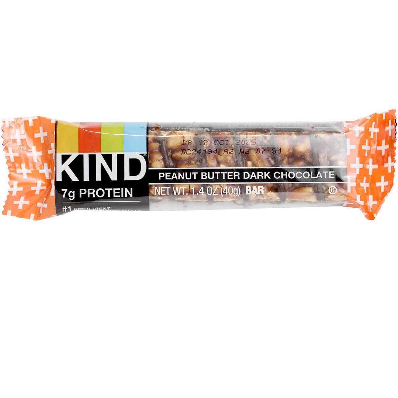 Kind Bar Plus, Peanut Butter Dark Chocolate