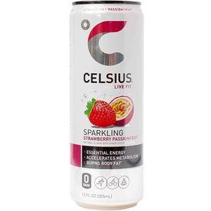 Celsius Sparkling Strawberry Passionfrut, 12 Oz