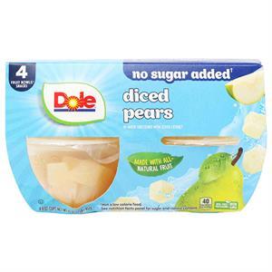 Dole Bowl Pears Water No Sugar, 16 Oz