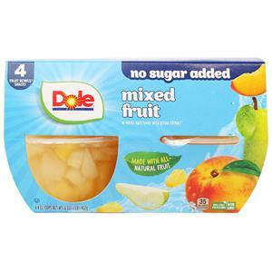 Dole Mixed Fruit Pineapple P, 4 Pack