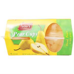 Lieber Pear Cups, 4 Oz