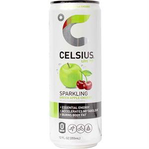 Celsius Green Apple Cherry, 12 Oz