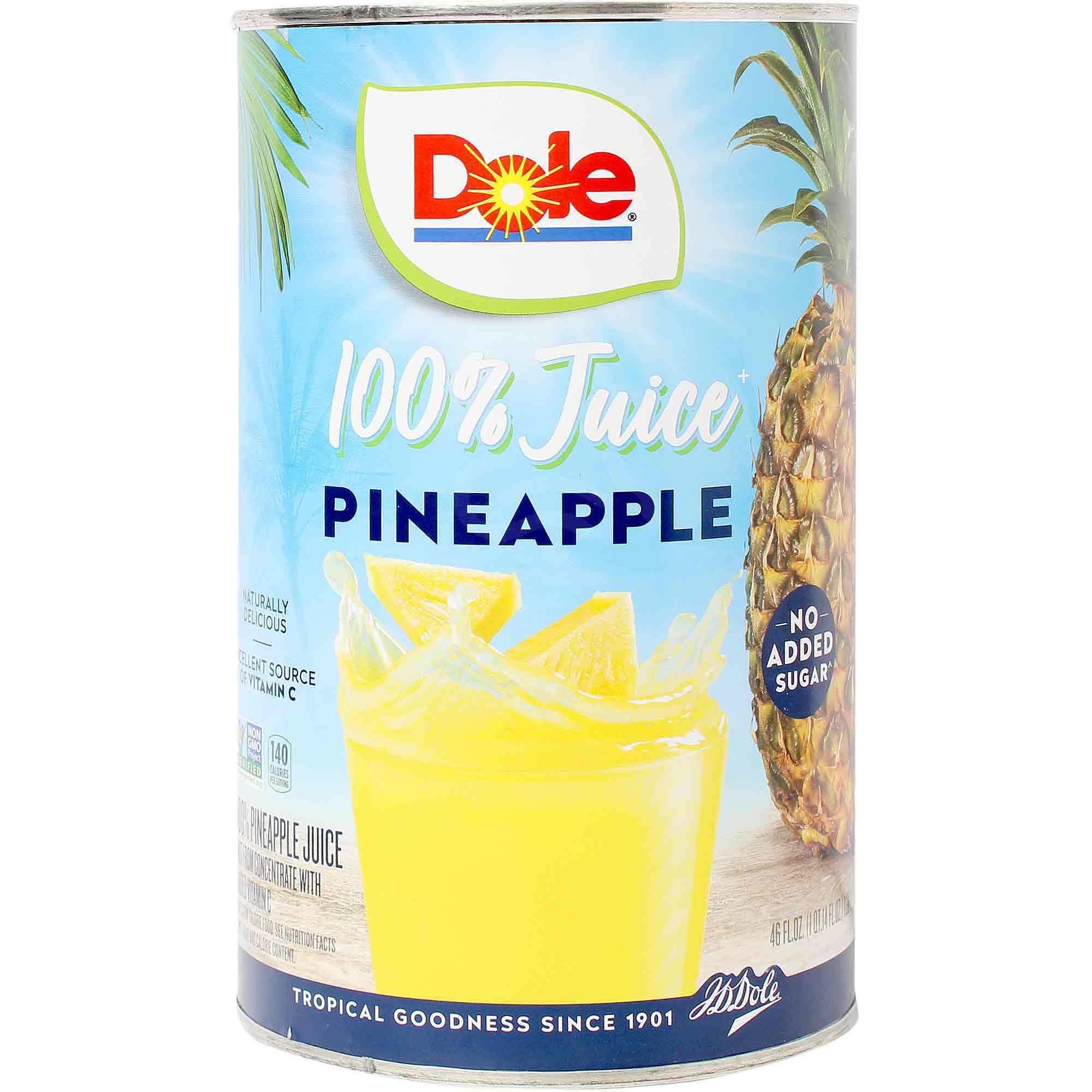 Dole Pineapple Juice, Can, 46 Oz