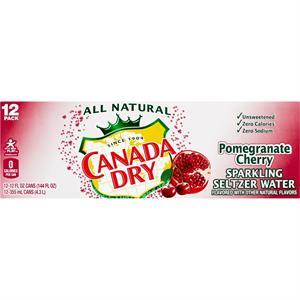 Canada Dry Pomegranate Seltzer Wter, 144 Oz