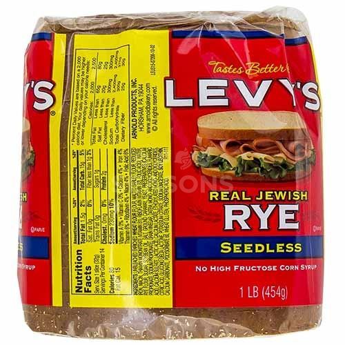  Online Kosher Grocery Shopping and Delivery Service-Levy's  Real Jewish Rye Seedless Bread, 1 Lb