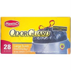 Large Recycling Trash Bags, Clear, 30-Gallon, 28-Ct.