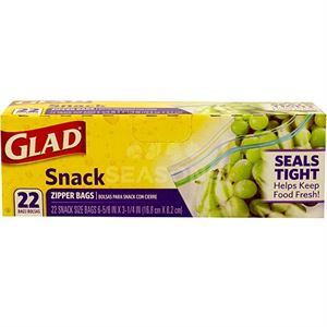 Glad Snack Bags Zipper, 22 Ct -  Online Kosher Grocery  Shopping and Delivery Service