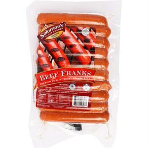 A&H All Beef Kosher Hot Dogs 14oz.